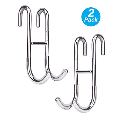 Simtive Shower Door Hooks, Over Door Hooks for Bathroom Frameless Glass Shower Door