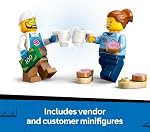 LEGO City Camion de Donuts - Jouet de Construction pour Enfants, Garçons et Filles, Âges 5+ - Stand de Donuts Mobile avec 2 Minifigurines et Autres Accessoires - Idée Cadeau Amusante pour Anniversaires et Fêtes - 60452