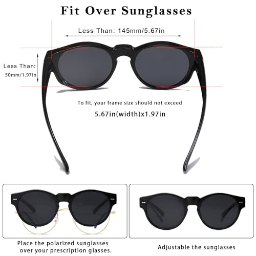 Long Keeper Polarized Over Glasses Sunglasses Women Round Sunglasses Over Prescription Glasses Wear Over Driving Sun Glasses4