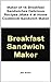 Breakfast SandwichMaker :18 Breakfast Sandwiches,Delicious Recipes,Make it at Home Cookbook Sandwich Maker (Breakfast SandwichMaker of 18 Breakfast Sandwiches,Delicious ... Cookbook Sandwich Maker 1) (English Edition)