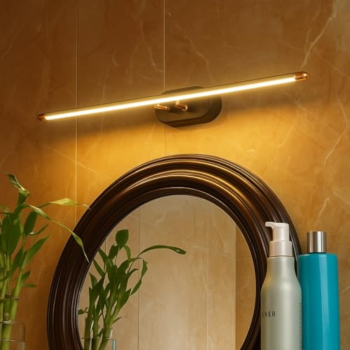 Image of Modern Black Finish 6W 3 Different Color Mode Changing (Wh /WW /NW) Energy Saving Led Mirror Picture Wall Lamp for Bedroom, Living Room, Restaurants, Dining, Coffee Shop,Home Etc