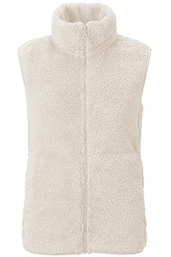 Gilet sans manches femme duveteux et léger avec poches veste automne