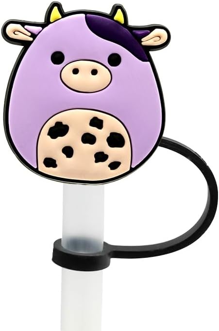 Miniatura 2 de SQUISHMALLOW - Bonitas puntas de popote de silicona reutilizables para tapas de vasos Stanley de 0.4 pulgadas0.394 in, accesorios, fundas de popote