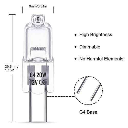Lampadine Alogene G4, 12Pcs G4 Lampadine Alogene