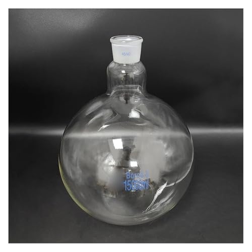 Flacon col simple en verre borosilicaté fond plat joint 45/40 grand volume 5000mL