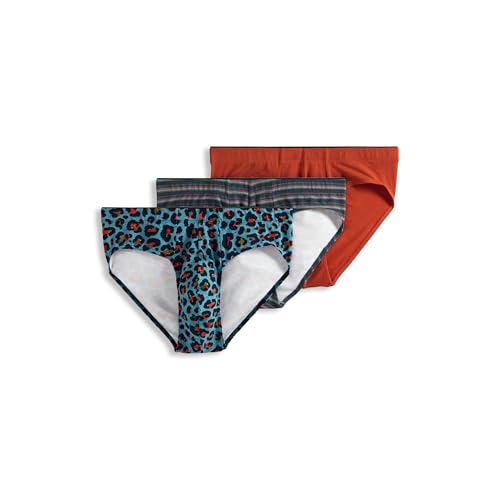 Jockey Men's Underwear True Style Bikini - 3 Pack, Leafy Stripe, L