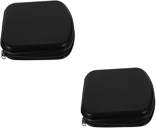 Luxshiny 2 Pçs Caixa De Armazenamento De CD Caso Titular CD Titular Dvd Caso De Armazenamento Pequeno CD Caso Organizador De Plástico Disco