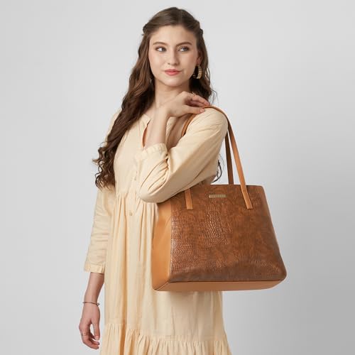 Image of Caprese Vani Large Satchel Bag for Women with Multiple Compartments for Organization and Comfort | Stylish, Durable, and Spacious Interior Shoulder Bag for Work, Travel, and Everyday Use