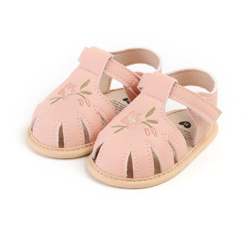 Image of Infant Baby Girls Boys Summer Sandals Premium Unisex Non Slip Rubber Soft Sole Breathable Toddler First Walker Outdoor Beach Shoes