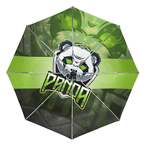 Parapluie incassable automatique panda pour ne plus finir mouillé