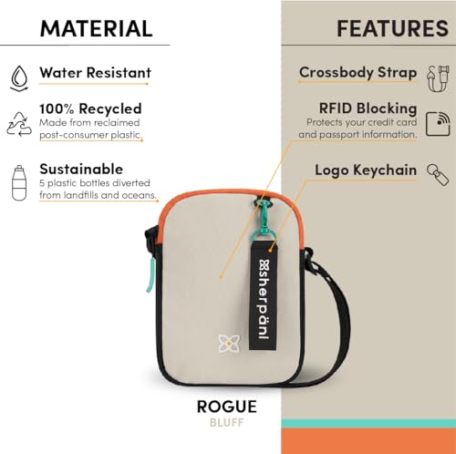 Image of Sherpani Rogue, Mini Crossbody Bag, Lightweight Shoulder Bag, Cross Body Purse, Crossbody Bags, Unisex Travel Gift