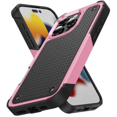 Coque antichoc iPhone 15 Pro Max rose contre les chutes du quotidien