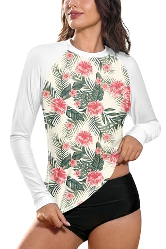 T-shirt anti-UV UPF 50+ BesserBay avec manches raglan multicolores pour protection solaire