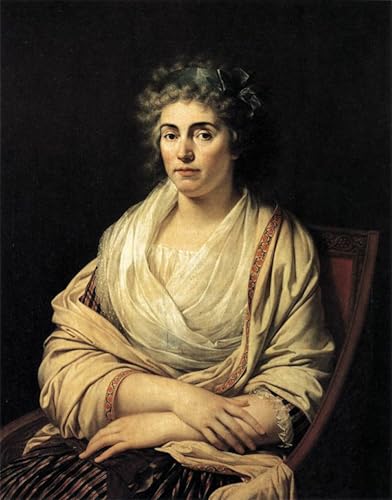Portrait de la Comtesse D'albany par François Fabre affiche sur toile 60x90cm