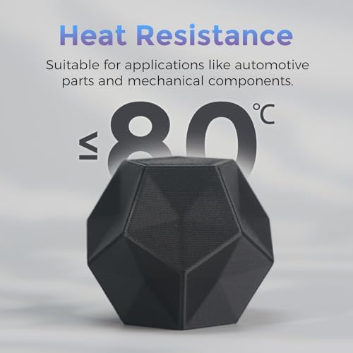 Image of FLASHFORGE Carbon Fiber PETG Filament 1.75mm Black, Reinforced 3D Printer Filament 1kg, Lightweight & High-Strength PETG-CF Filament, Strong & Easy to Print