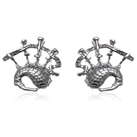Sterling Silver Bagpipes - Scottish Earrings Cover