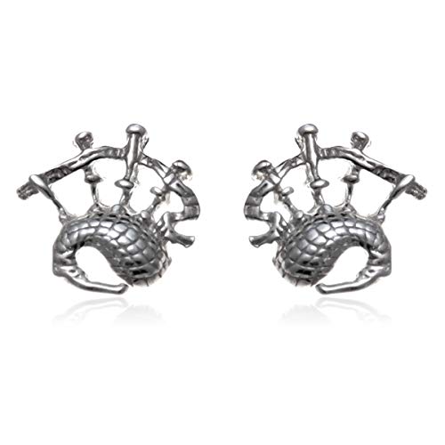 Pendientes Gaitas Escocesas de Plata de Ley