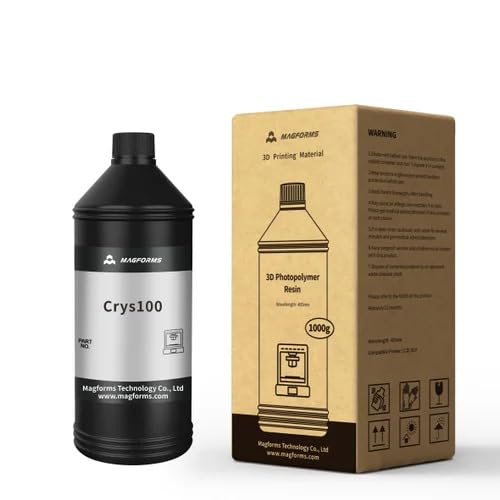 Image of Magforms Crys100 Resin for 3D Printers 1kg - (Transparent)