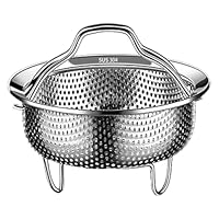 Panier Vapeur En Inox 304 – 3 Tailles (S, M, L) – Pour Casserole, Cuiseur à Riz – Poignée Pratique – Cuisson Saine