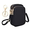 DHSBGWSX 1 Bolso Bandolera Para Mujer, 1 Llavero, Bolso Bandolera Para Teléfono Móvil, Bolso Bandolera Ajustable Para Mujer, Bolso Bandolera Para Mujer