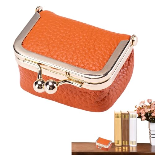 Vriusi Tragbare Schmuck-Organizer, PU-Leder-Reise-Schmuckbox, kleine Reise-Schmuckschatulle, Schmuck-Aufbewahrungsbox, für Mädchen und Damen, Reise-Schmuckbox