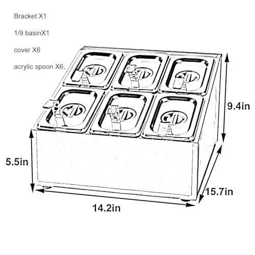 Contenitore dispenser per salsa di condimenti con barattolo e coperchiCondimenti Organizer per condimenti alimentari Rack di stoccaggio da tavolo Scaffale da cucina Supporto per mensola
