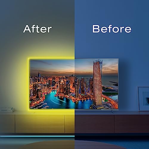 hyrion 100ft LED Strip Lights, Ultra Long SMD 2835 Led Lights Strip with 44 Key Remote,24 Volt Dimmable RGB Color Changing Tape Lighting for Bedroom,Living Room,Home Decor(44 Key Remote+50ft*2)