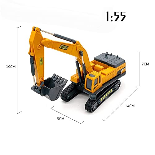 Image of DEUSON ECOM Unbreakable Crane Model Construction Excavator Engineering Vehicle Friction Powered 360 Moving Parts Inertia Toys Trucks Building Vehicles for Kids 2 Years and Above