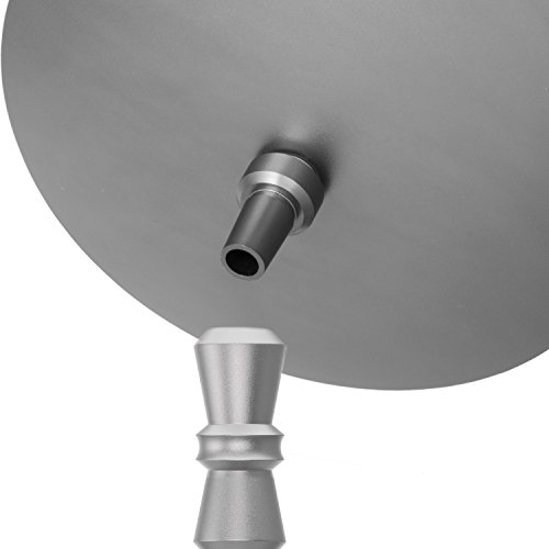 DILAW® Vatos Shisha Set Hookah 93cm Aluminium Alu + LED Licht | Wasserpfeife Kaminkopf Komplettset Molassefänger… – Bild 7