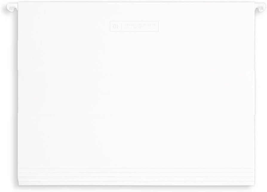 russell+hazel White Hanging File Folders, 10 Count, 11.75" x 9.3