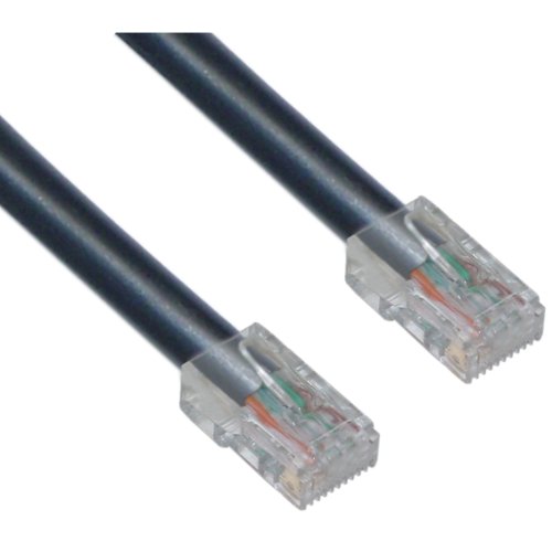 Cable Ethernet PCCONNECT Cat 5e negro 6 pulgadas miniatura 1