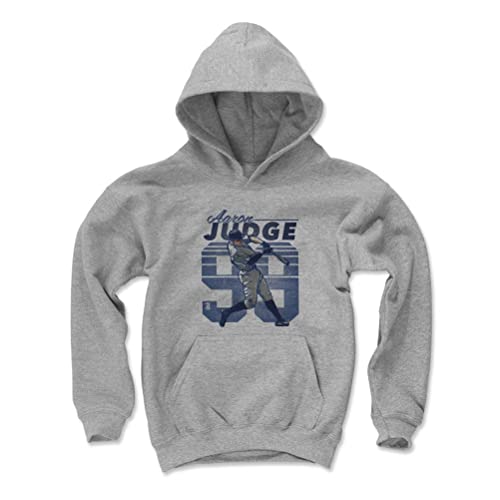 500 LEVEL Kids Aaron Judge Grey Long Sleeve Hoodie - Aaron Judge Retro - Main Image