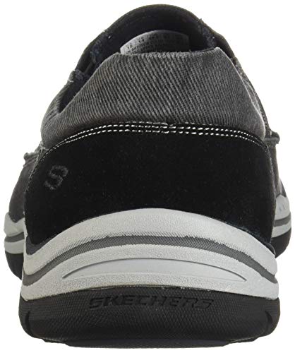 Skechers Men's Expected Avillo Moccasin, Black, 9.5 Medium Us #TOP2