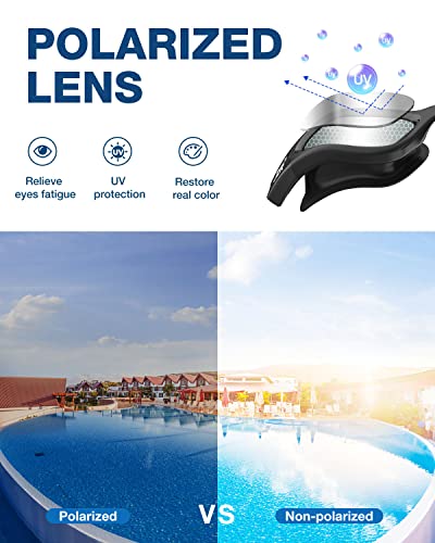 Image of ZIONOR Swim Goggles, Upgraded G1 Polarized Swimming Goggles Anti-Fog for Adult Men Women