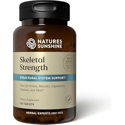 Natures Sunshine Skeletal Strength, 150 Tablets | Bone Health Supplements for Women and Men with Calcium, Magnesium, Iron, Manganese, and Vitamin D, C, A, and B
