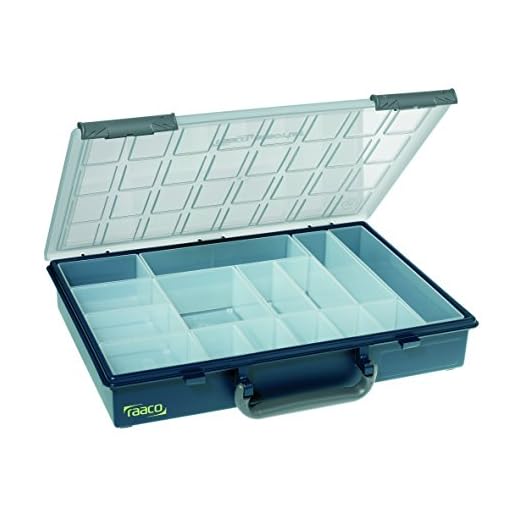 raaco 136211 sortiment. PSC vario-15 sortimentlåda Assorter 55 4x8-15, mörkblå
