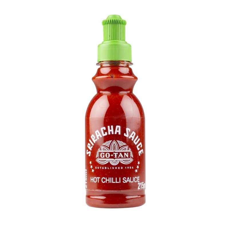 GO-TAN Sauce Sriracha – Condiment asiatique piquant de 215ml | Epicerie salée de qualité pour enrichir vos plats du monde entier. - Le Lot De 4