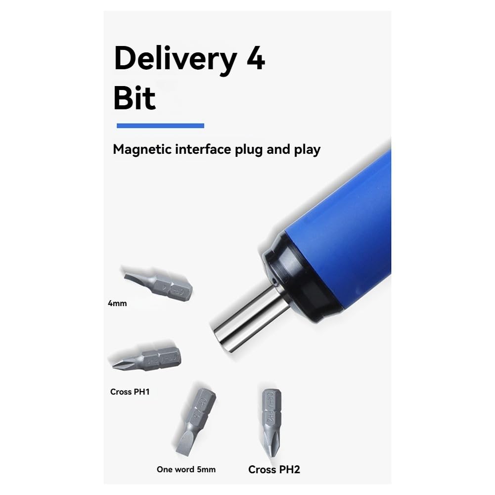 Cacciavite Dinamometrico Regolabile Preimpostato con Display Digitale con Attacco da 1/4 Pollice, 4 Punte Incluse Nella Confezione, Set di Coppia per da 0,1 A 0,6 Nm