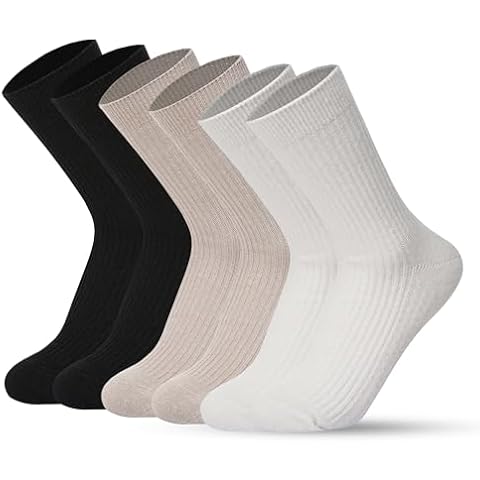NS HEMP ] Hemp Socks For Men, Organic Hemp Cotton Socks For Men, 3 Pairs Crew Socks (HEMP, MIXED) Cover