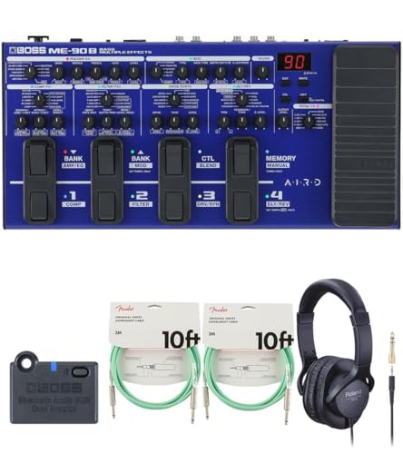 ★程度極上★送料無料★BOSS ME-90★セミハードケース付 BOSS / ME-90-WH[リュック式キャリングケース + 周辺機器