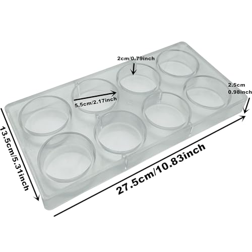 Moule Oreo polycarbonate Goldbaking 8 cavités pour biscuits recouverts de chocolat - 4