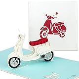 🛵 VERSCHENKFERTIG - Bei einer Größe von 30x15 cm (aufgeklappt) bleibt Ihnen ausreichend Platz für Ihre persönlichen Glückwünsche. Sie können die Grußkarte einfach wieder zusammenklappen und in den beiliegenden Umschlag stecken.