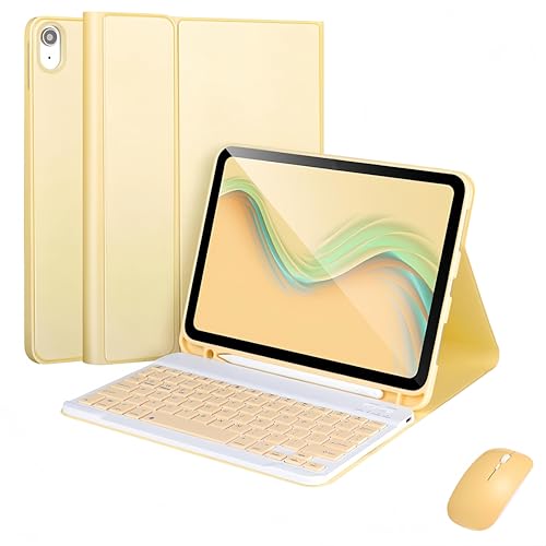 Etui intelligent avec clavier et souris pour iPad 11ème Gen 2025 coque élégante premium