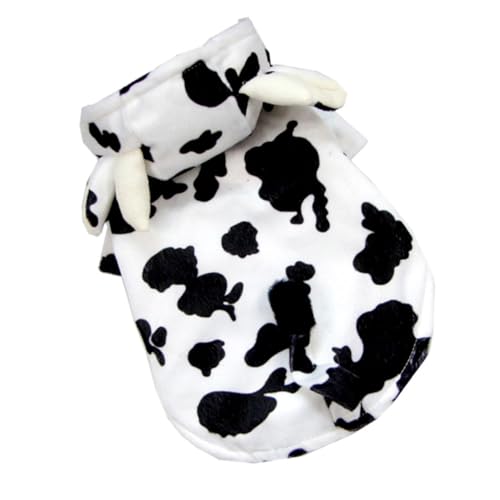 Disfraz para perro talla L con estampado de vaca