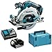 Price comparison product image Makita DHS680Z 18V Brushless Circular Saw with 1 x 5.0Ah BL1850 + DC18RC Charger & Case (Without Inlay)