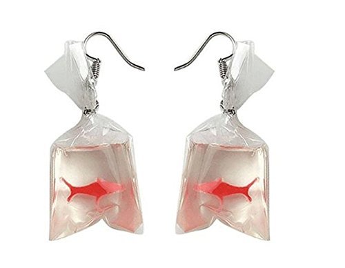 YK.Hapyshop Creative Fashion Goldfish Earrings
