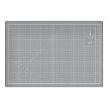 Cathedral Products A3 Double-Sided Self-Healing Cutting Mat | 3mm Thick | Metric and Imperial Grids | Grey