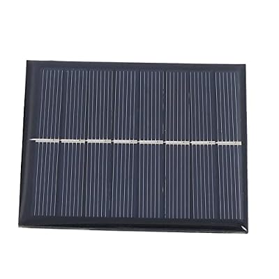 Marhynchus 1W 4V Polysilicon Solar Panels Small Compact 1.5oz Lightweight Weatherproof with No Power Storage Function for Charging 1.2V Batteries Home DIY