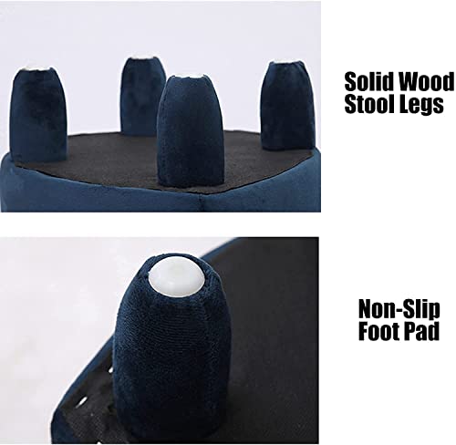 Coussin antidérapant sur ce petit tabouret bleu créatif et stable - 5