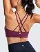 CRZ YOGA - Sujetador Deportivo Yoga Cruzados Almohadillas Extraíbles para Mujer Morado...